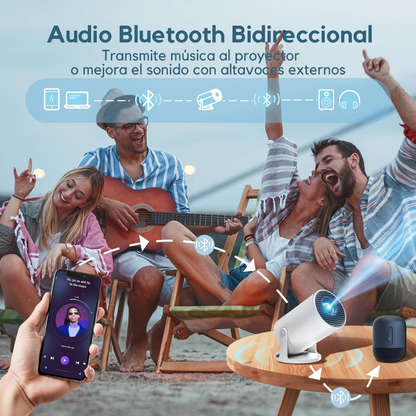 Proyector Compacto con Soporte 8K